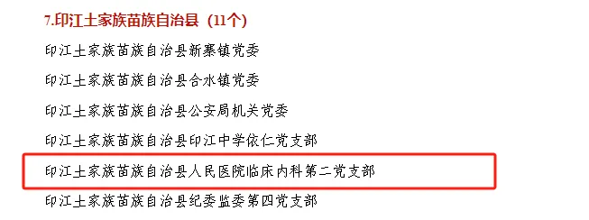 铜仁表彰“两优一先”，卫生健康系统8组织17人获殊荣！我院1支部、1人榜上有名！