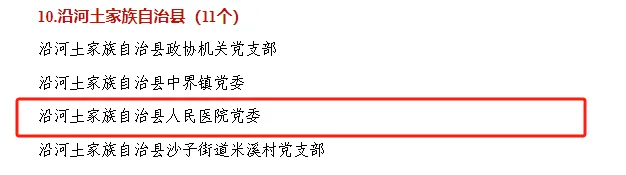 铜仁表彰“两优一先”，卫生健康系统8组织17人获殊荣！我院1支部、1人榜上有名！